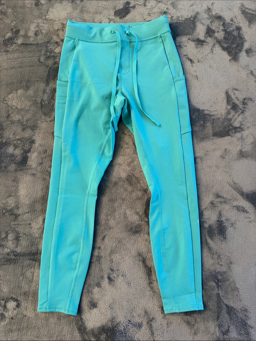 ALO Yoga Teal Drawstring Leggings